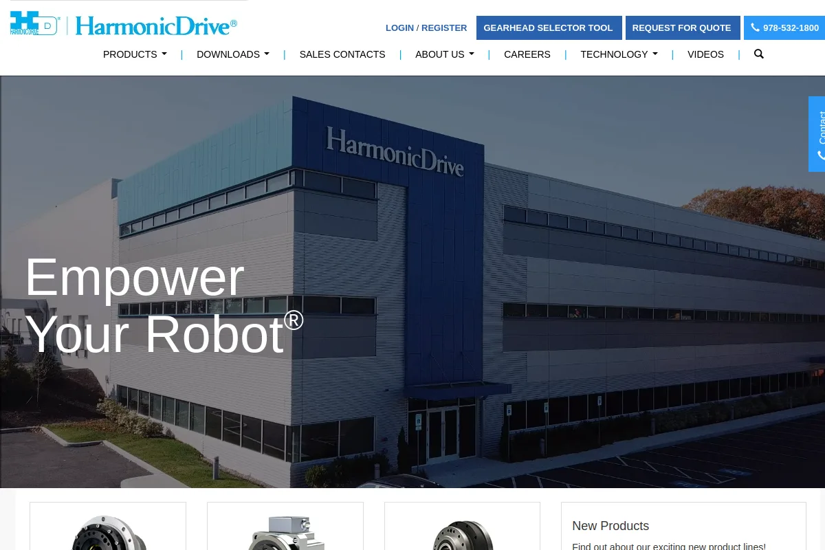 Harmonic Drive website or repository screenshot