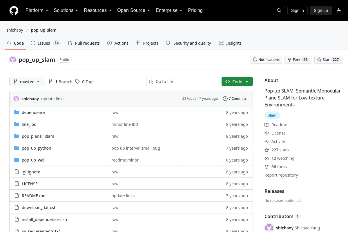 pop_up_slam · shichaoy resource page screenshot