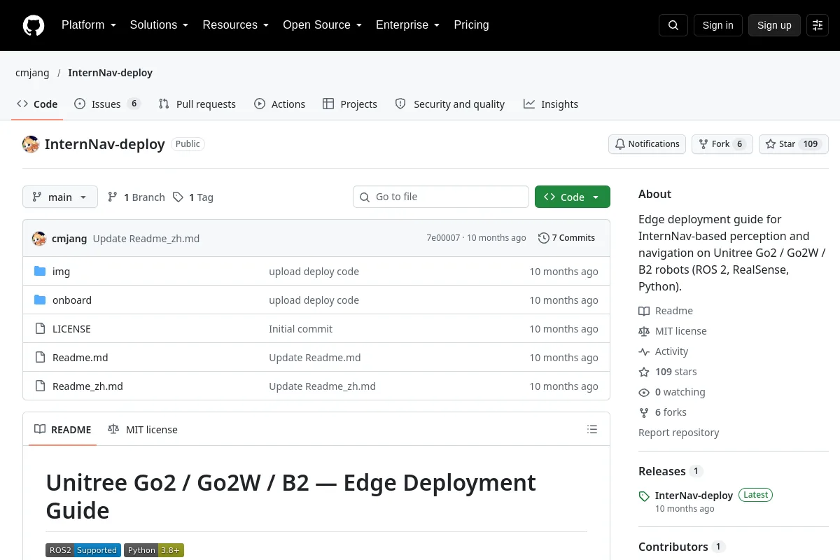 InternNav-deploy · cmjang website or repository screenshot