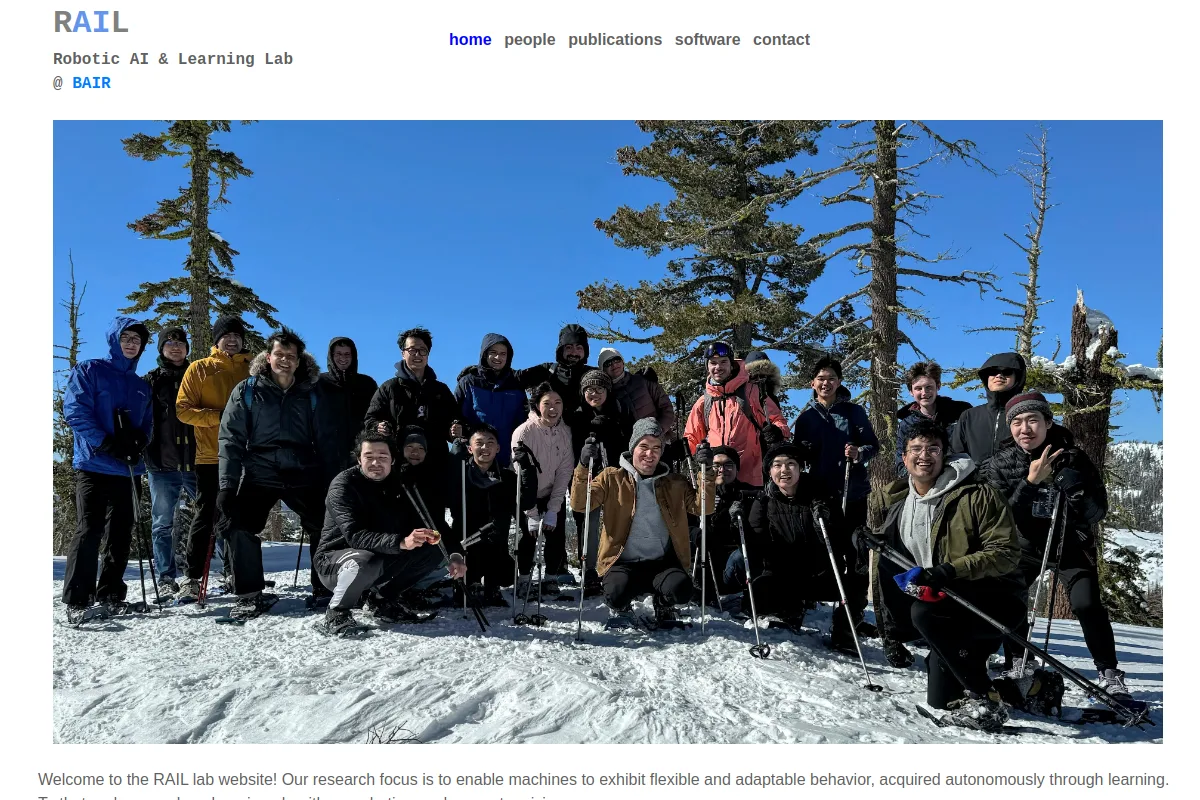Berkeley RAIL website or repository screenshot