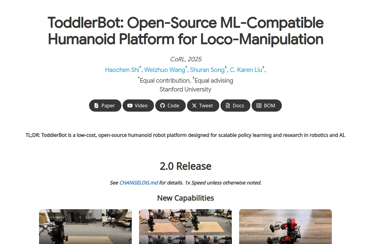 ToddlerBot website or repository screenshot