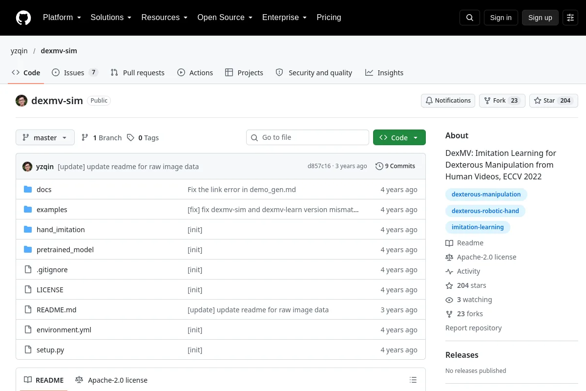 dexmv-sim · yzqin website or repository screenshot