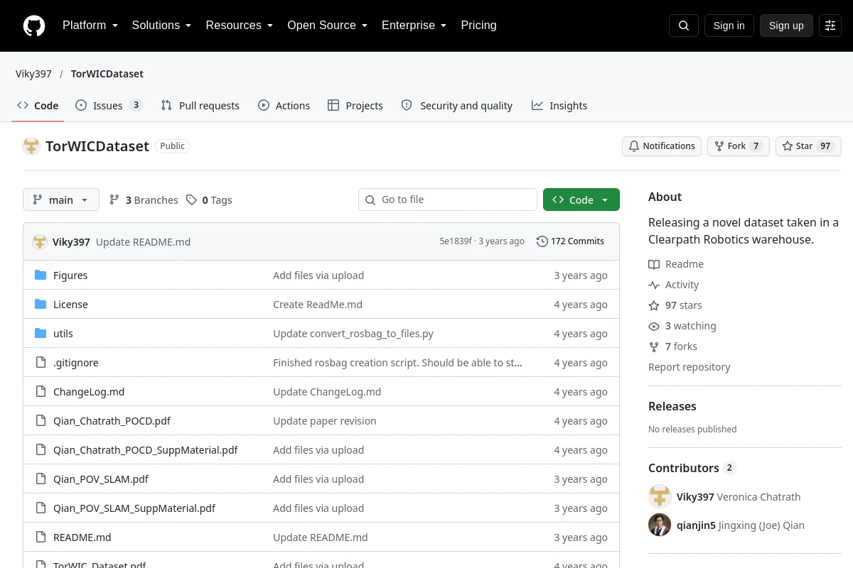TorWICDataset · Viky397 website or repository screenshot