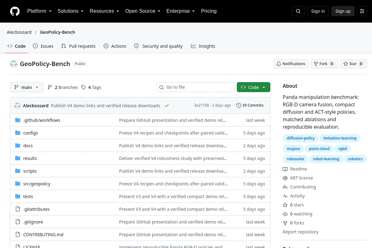 GeoPolicy Bench · Alecbossard website or repository screenshot