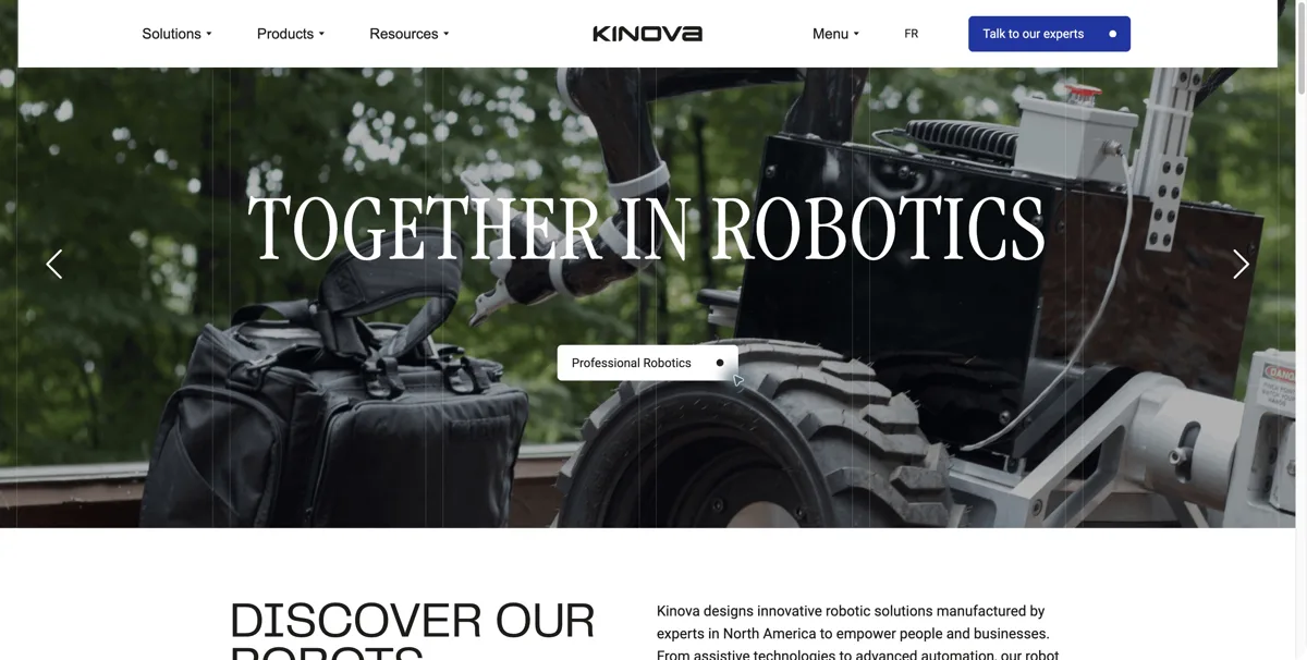 Kinova Gen3 website or repository screenshot