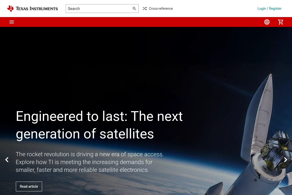 Texas Instruments website or repository screenshot