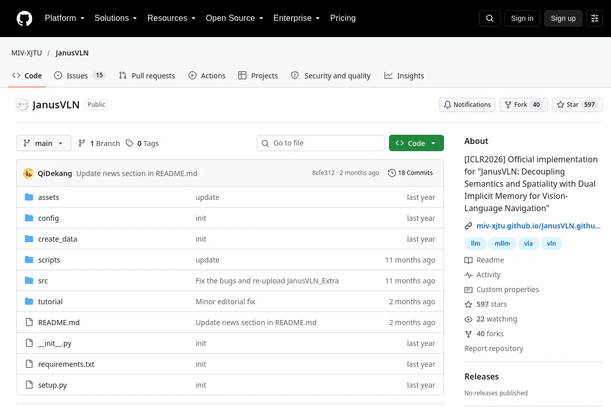 JanusVLN · MIV-XJTU website or repository screenshot