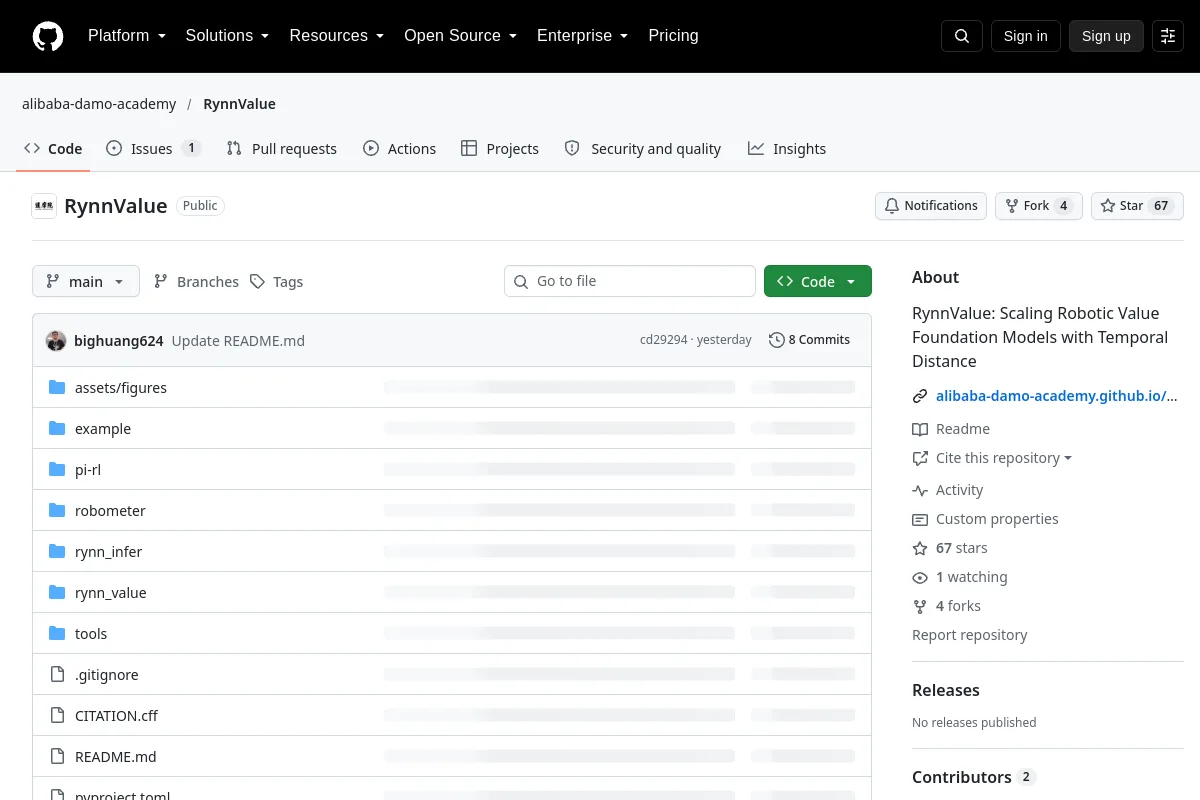 RynnValue · alibaba-damo-academy website or repository screenshot