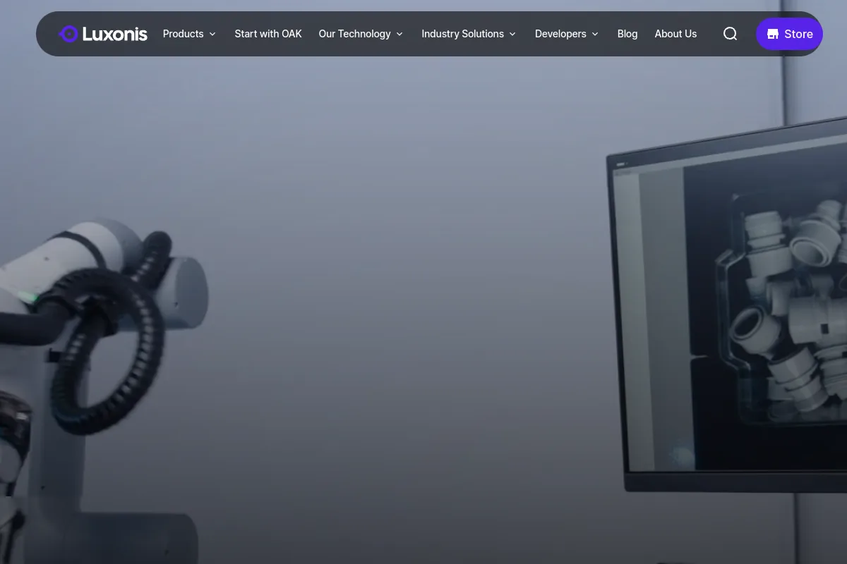 Luxonis OAK website or repository screenshot