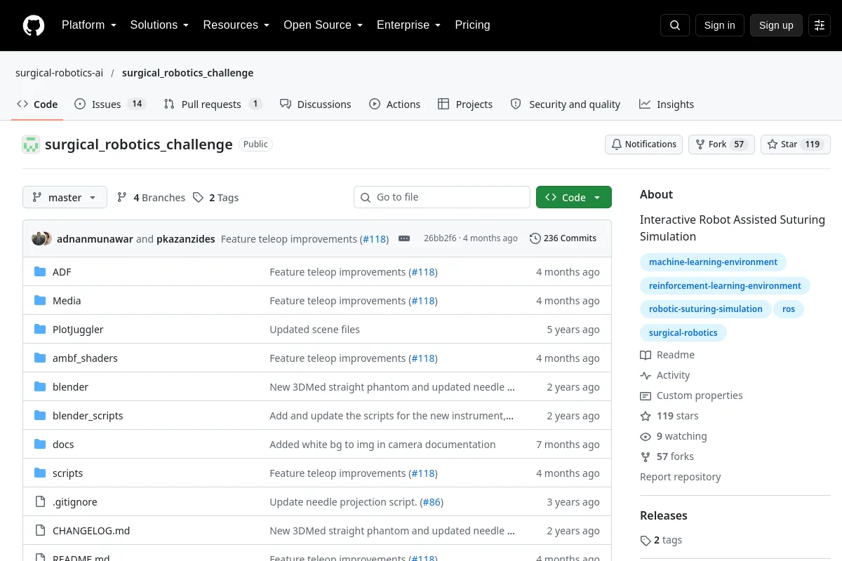 surgical_robotics_challenge · surgical-robotics-ai website or repository screenshot