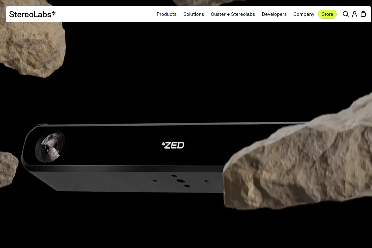 Stereolabs ZED website or repository screenshot