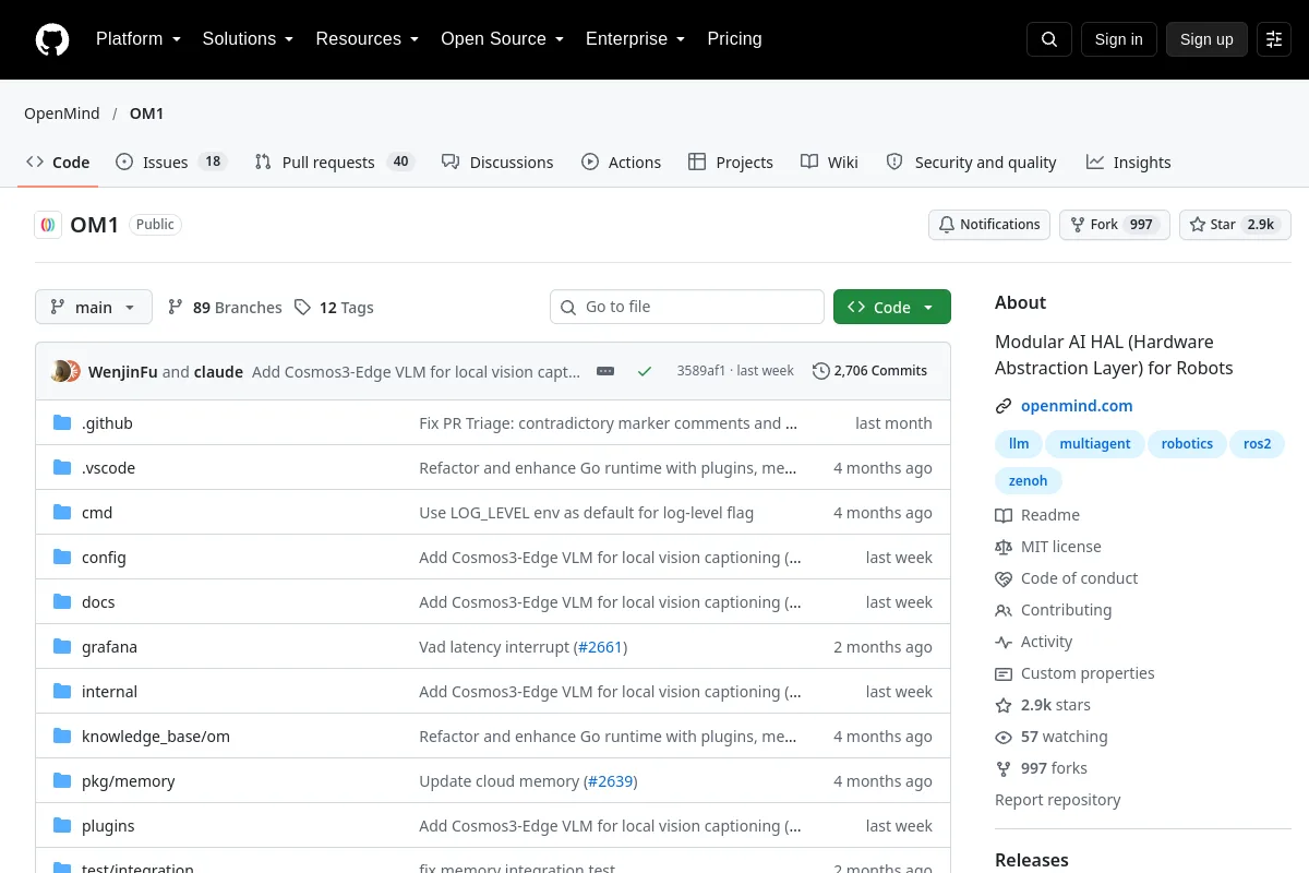 OM1 · OpenMind website or repository screenshot