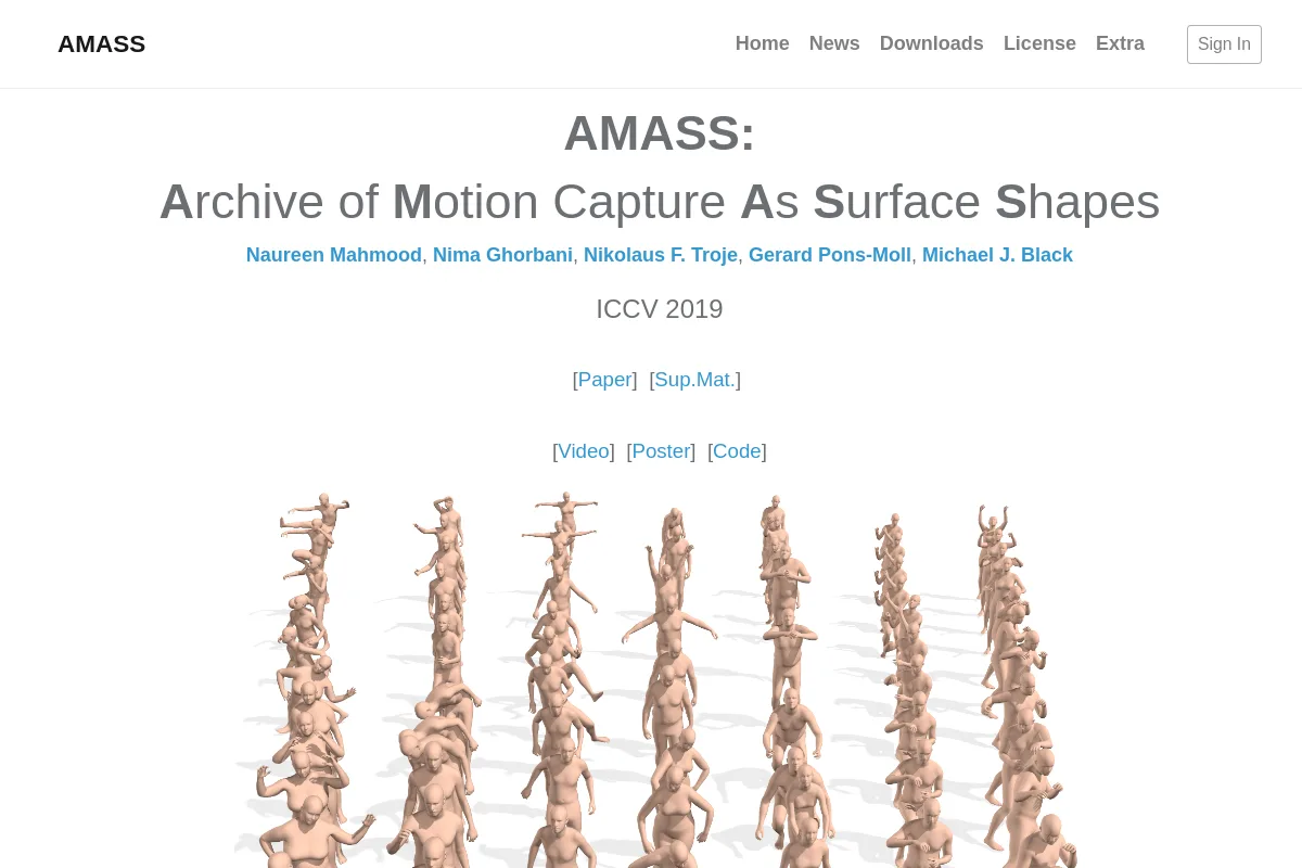 AMASS website or repository screenshot
