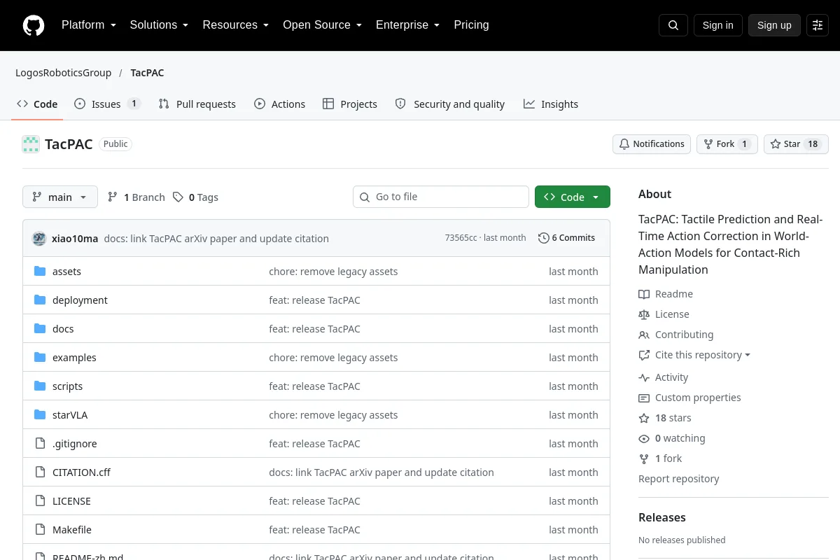 TacPAC · LogosRoboticsGroup resource page screenshot
