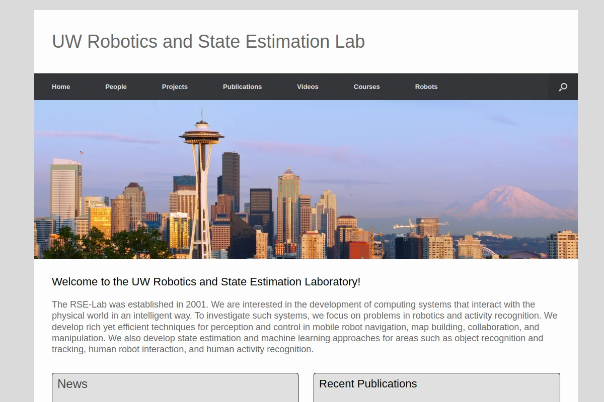 UW RSE Lab website or repository screenshot