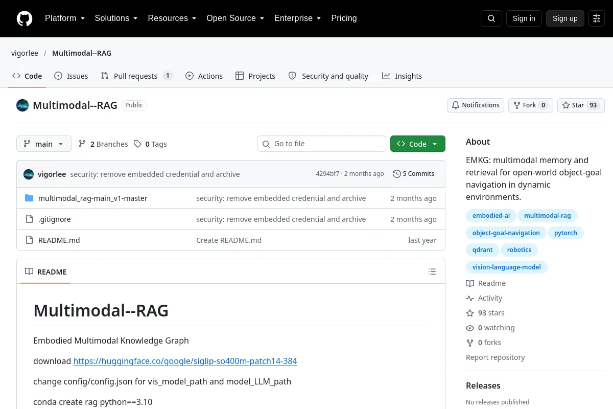 Multimodal--RAG · vigorlee resource page screenshot