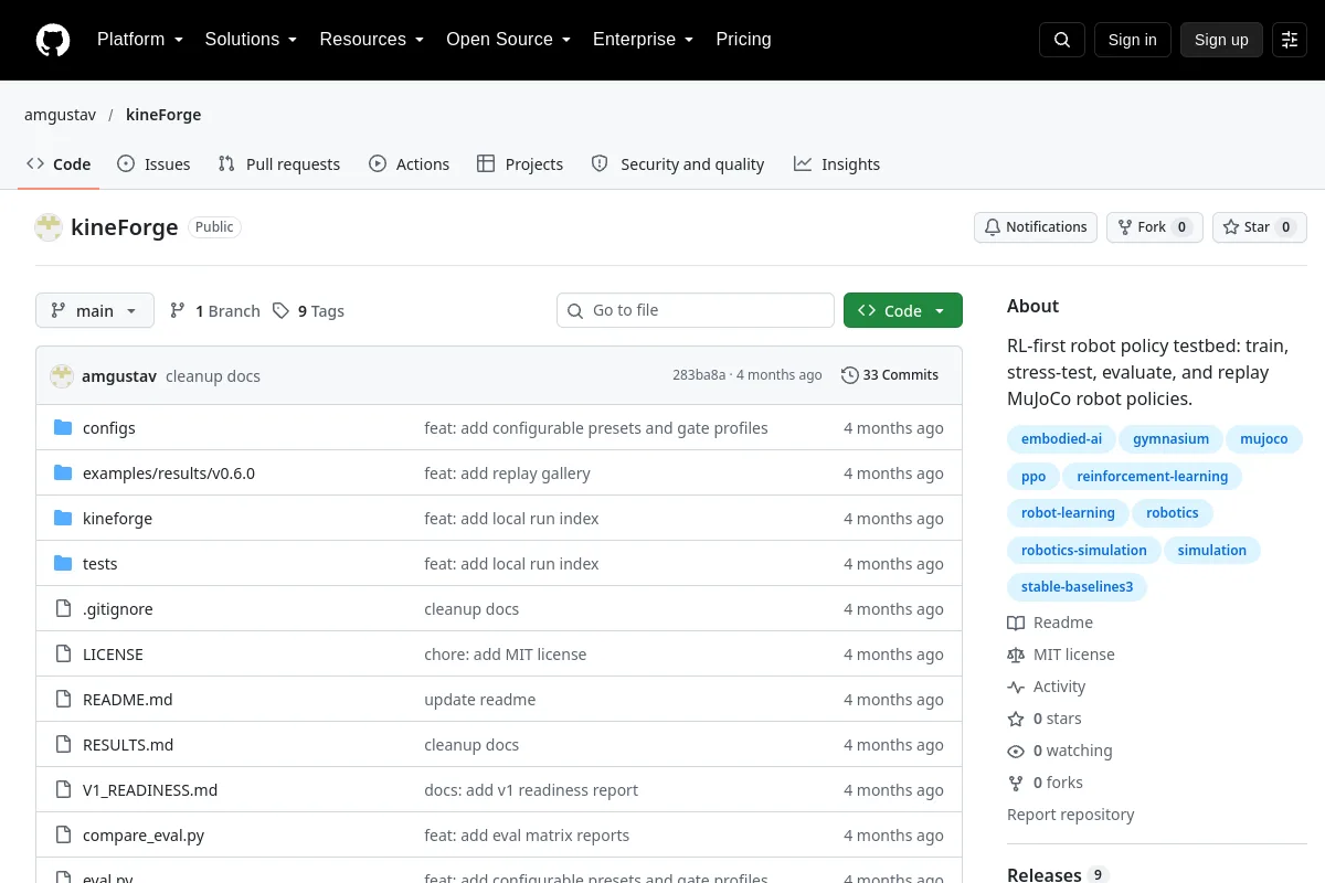 kineForge · amgustav resource page screenshot