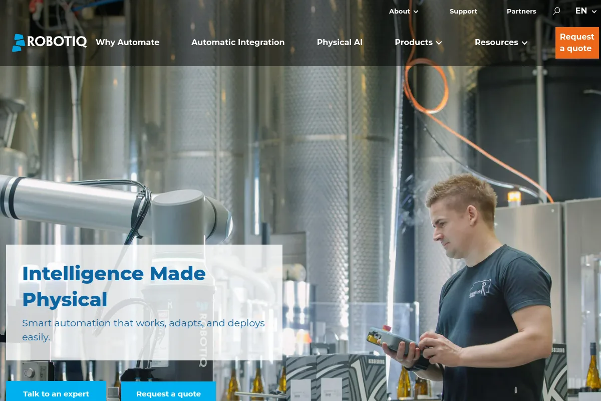 Robotiq 2F Grippers website or repository screenshot