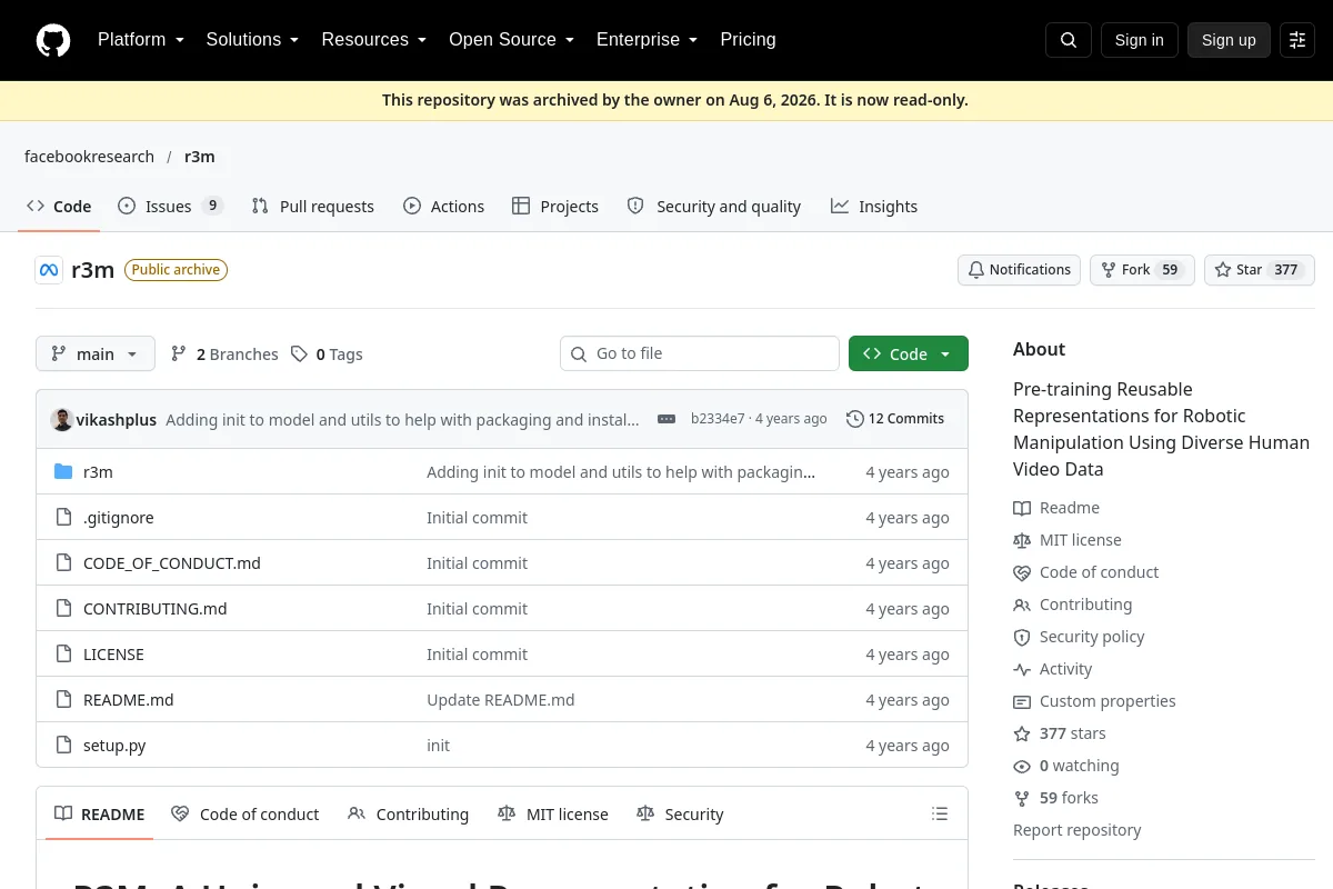 R3M resource page screenshot