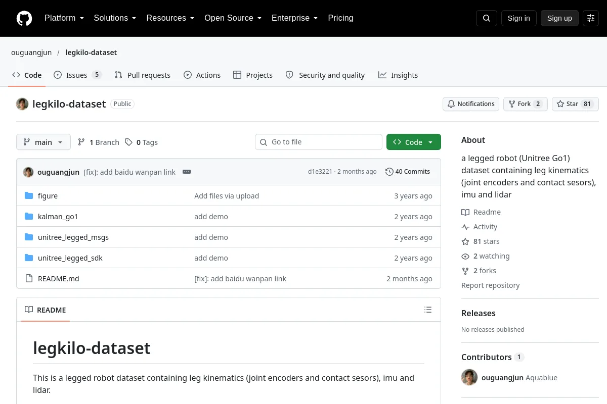legkilo-dataset · ouguangjun website or repository screenshot