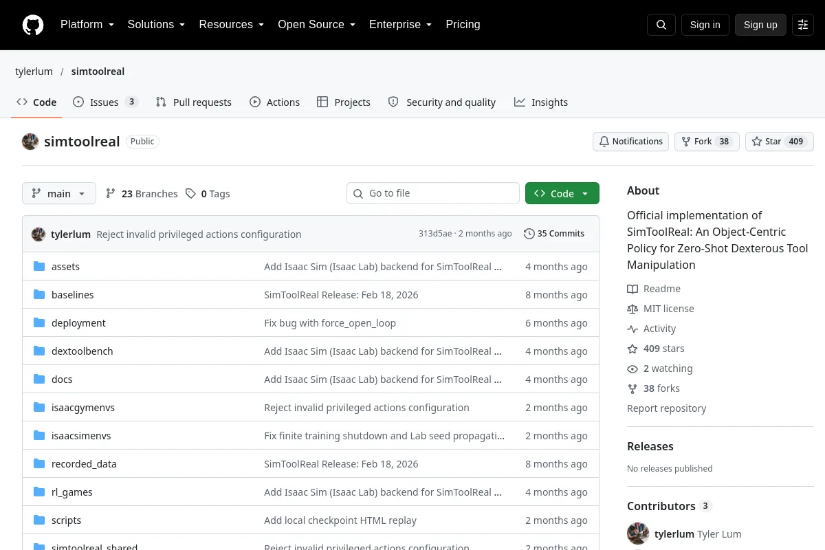 simtoolreal · tylerlum website or repository screenshot