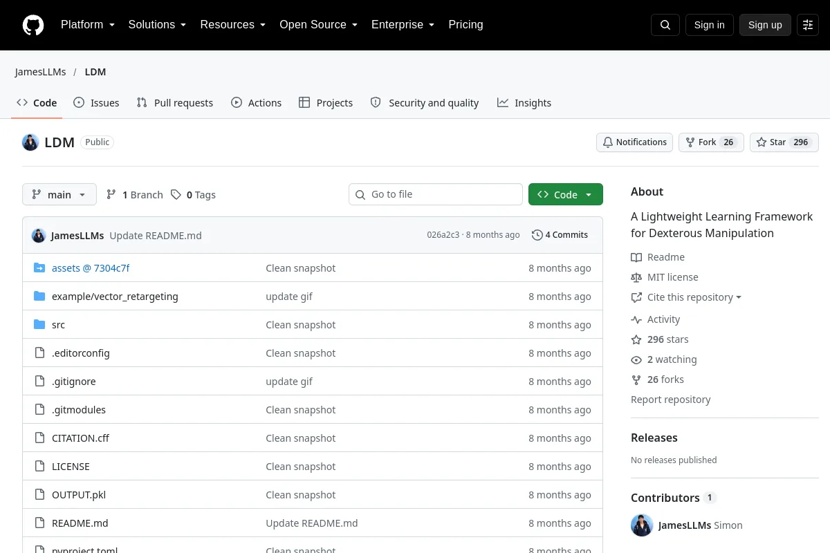 LDM · JamesLLMs resource page screenshot