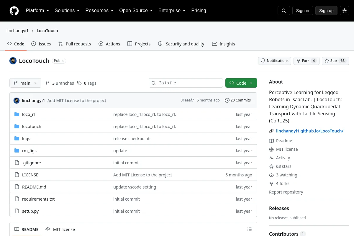 LocoTouch · linchangyi1 resource page screenshot