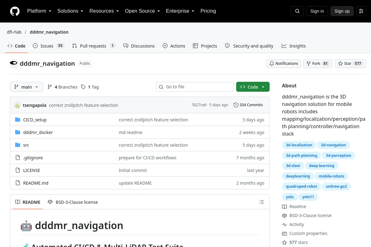 dddmr_navigation · dfl-rlab resource page screenshot