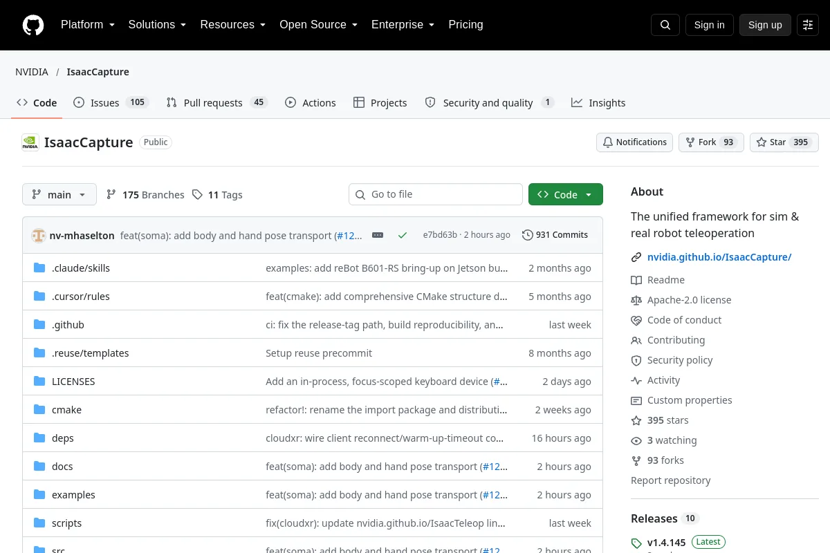 IsaacCapture · NVIDIA website or repository screenshot