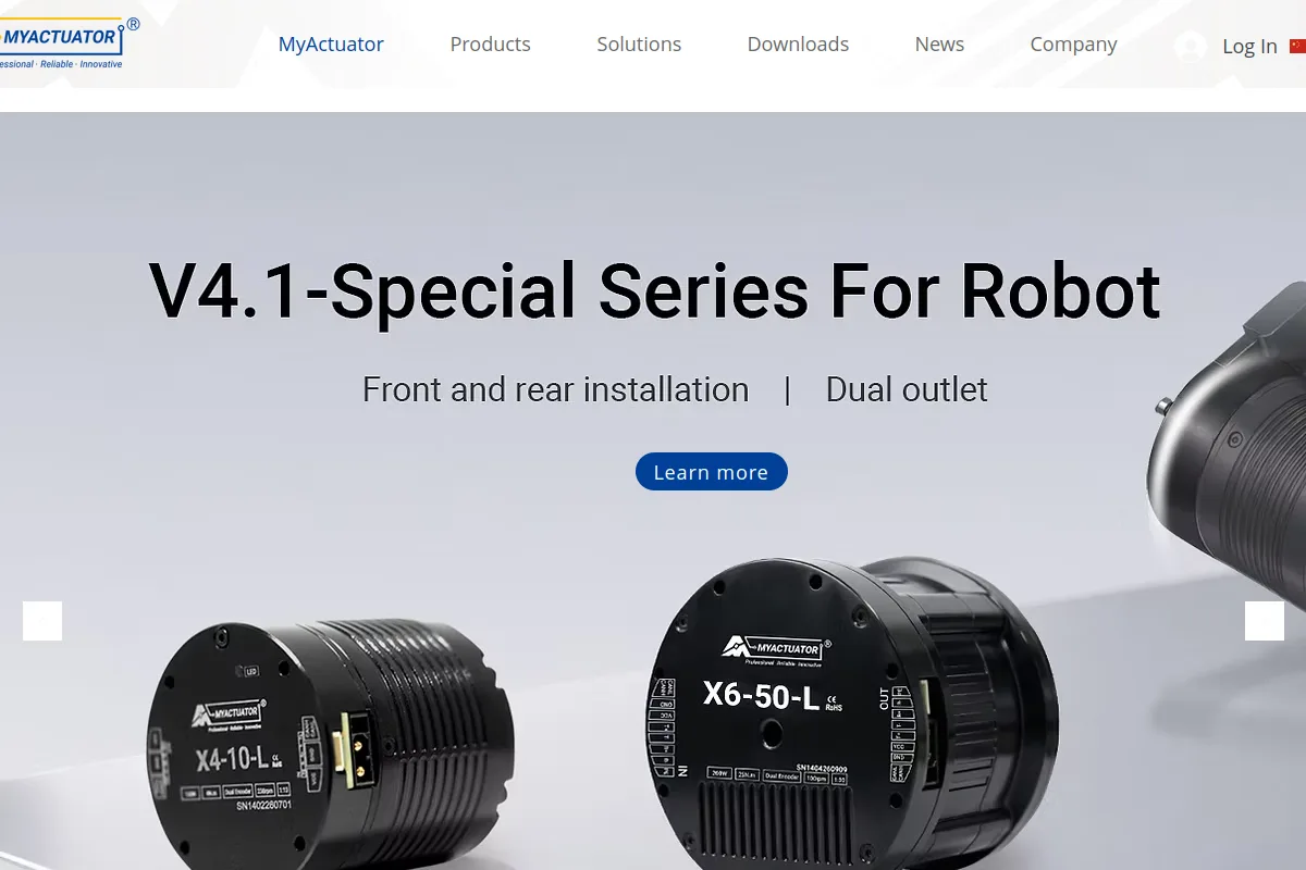 MYACTUATOR website or repository screenshot