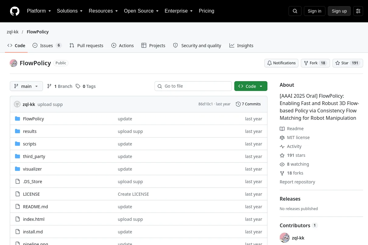 FlowPolicy · zql-kk resource page screenshot