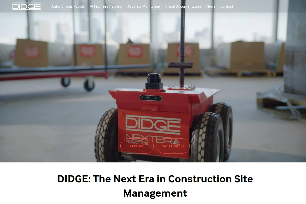 Nextera Robotics | DIDGE.ai website or repository screenshot