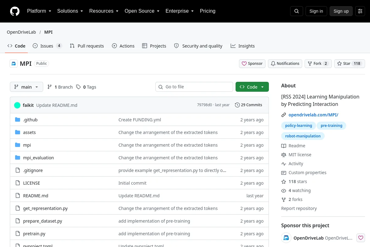 MPI · OpenDriveLab website or repository screenshot