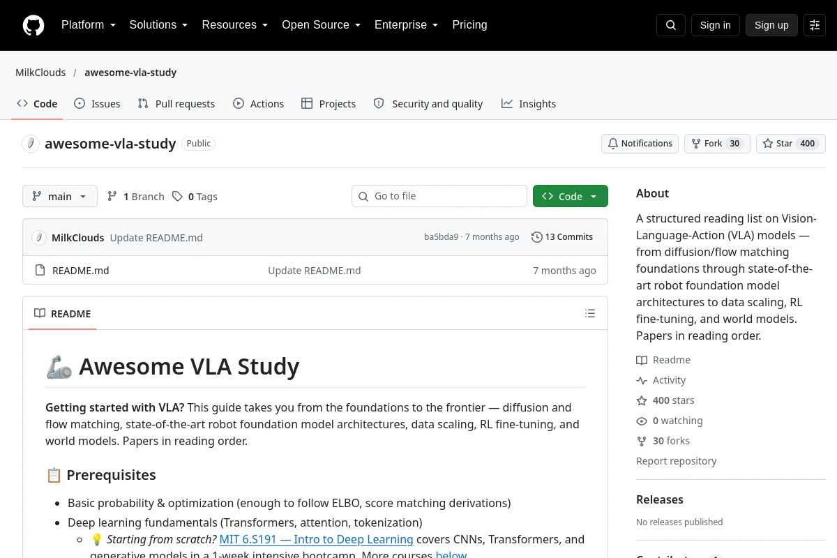 awesome vla study · MilkClouds resource page screenshot