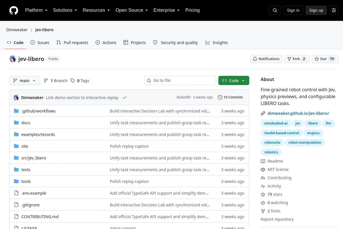 jev-libero · Dimweaker resource page screenshot