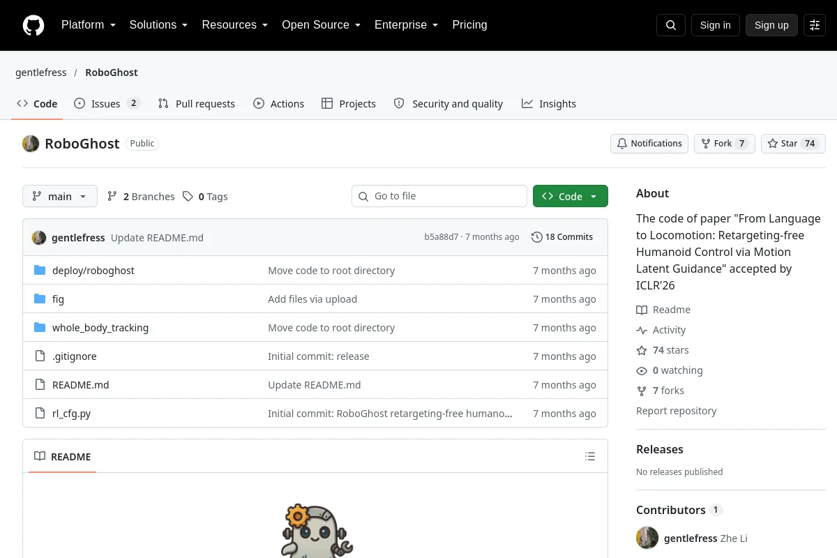 RoboGhost · gentlefress website or repository screenshot