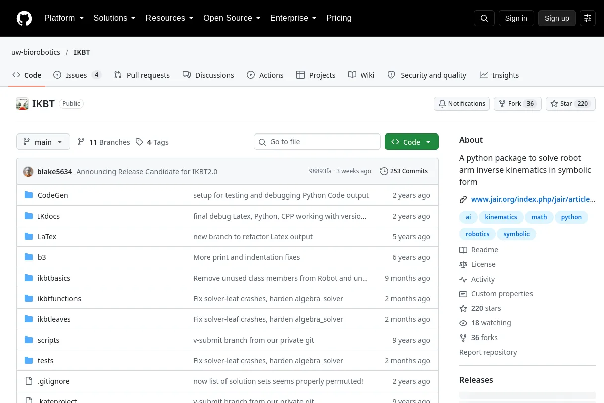 IKBT · uw-biorobotics website or repository screenshot