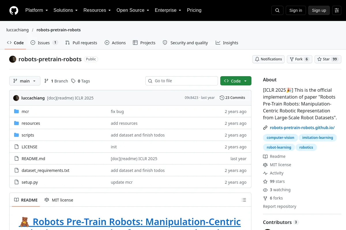 robots-pretrain-robots · luccachiang website or repository screenshot