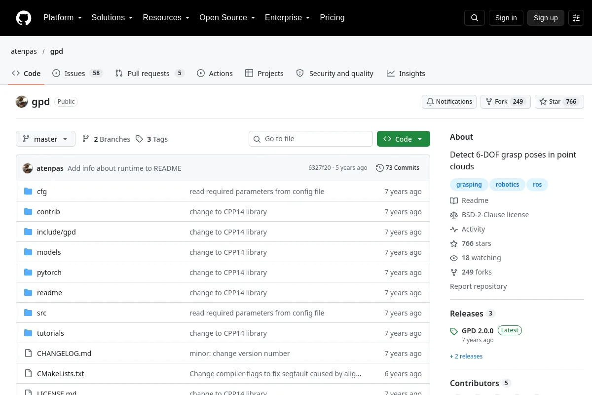 gpd · atenpas website or repository screenshot