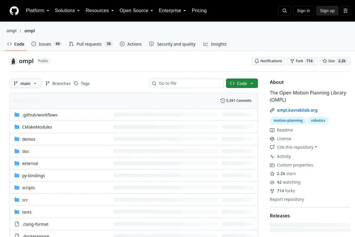 OMPL website or repository screenshot