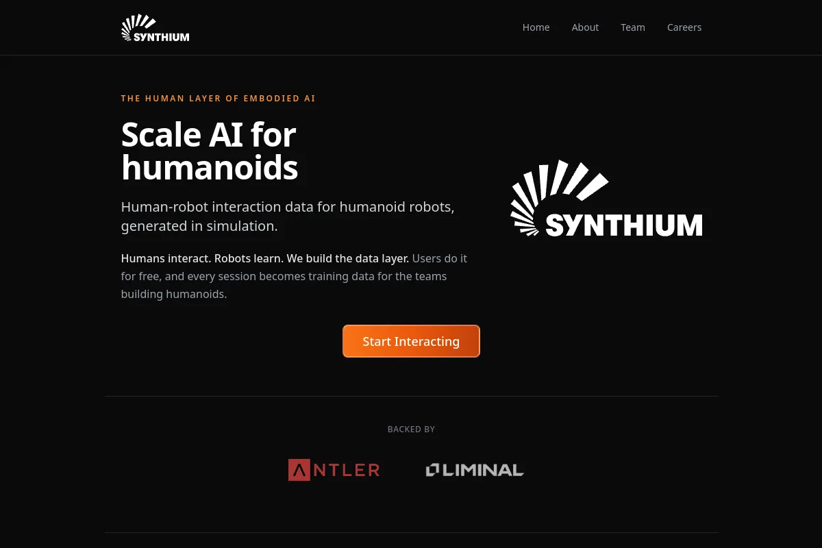 Synthium website or repository screenshot