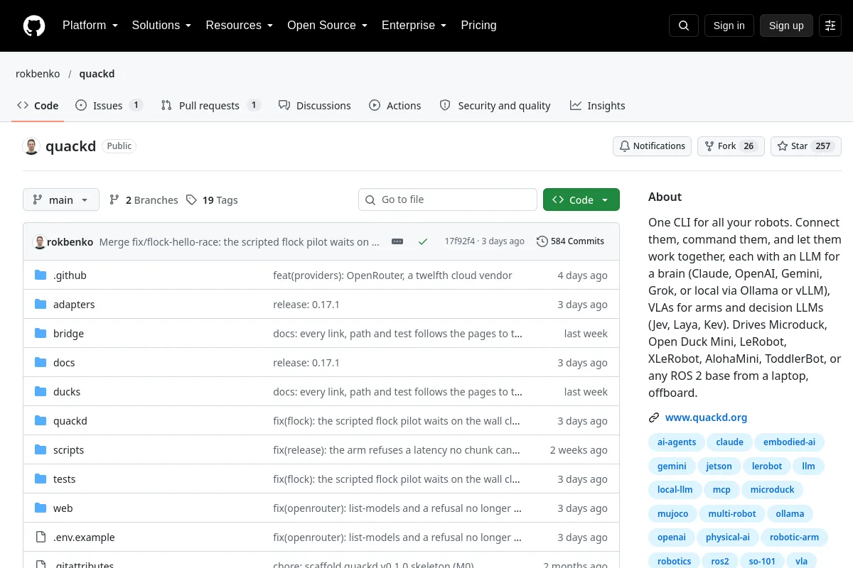 quackd · rokbenko website or repository screenshot