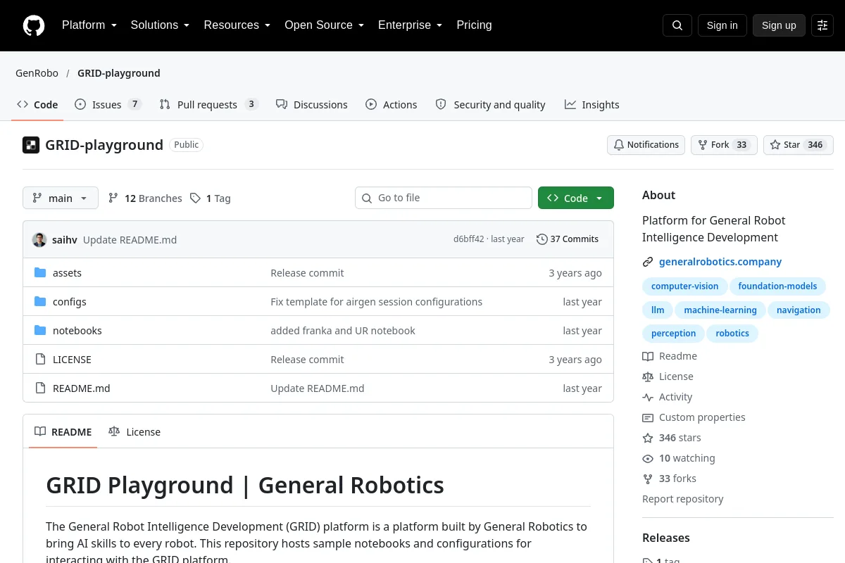 GRID-playground · GenRobo website or repository screenshot