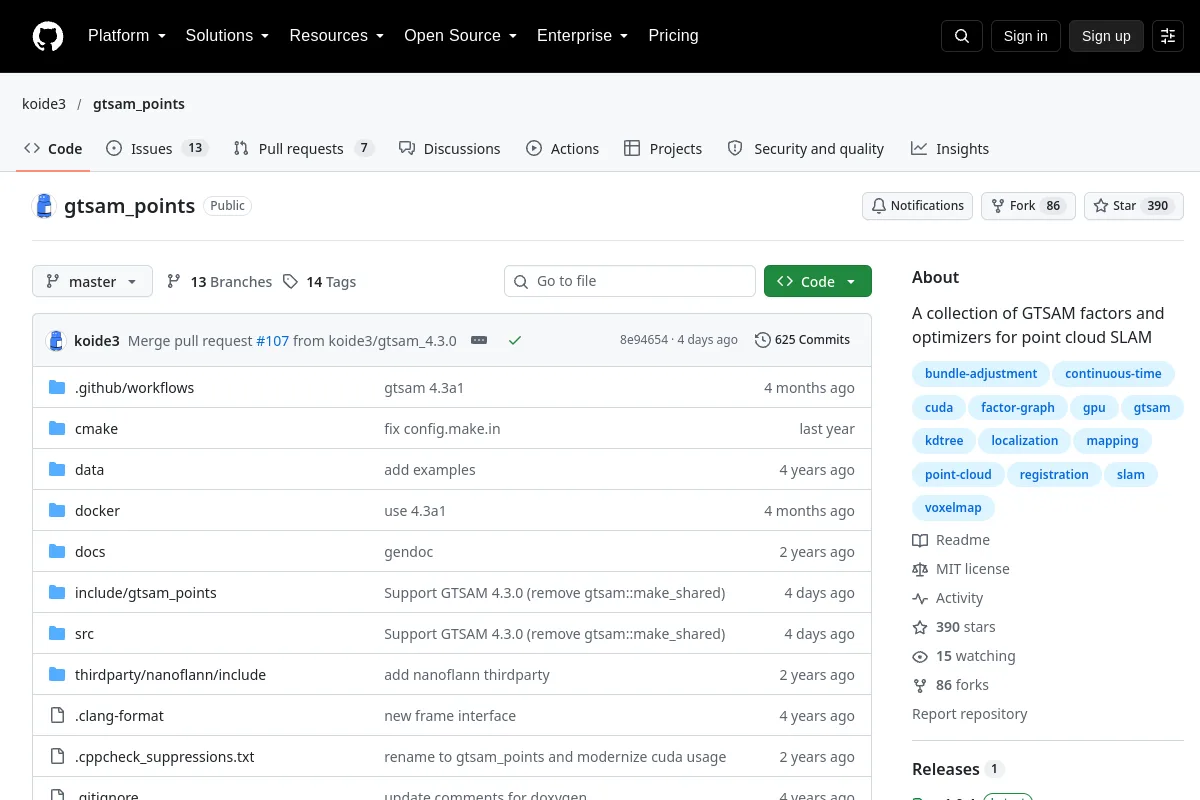 gtsam_points · koide3 website or repository screenshot