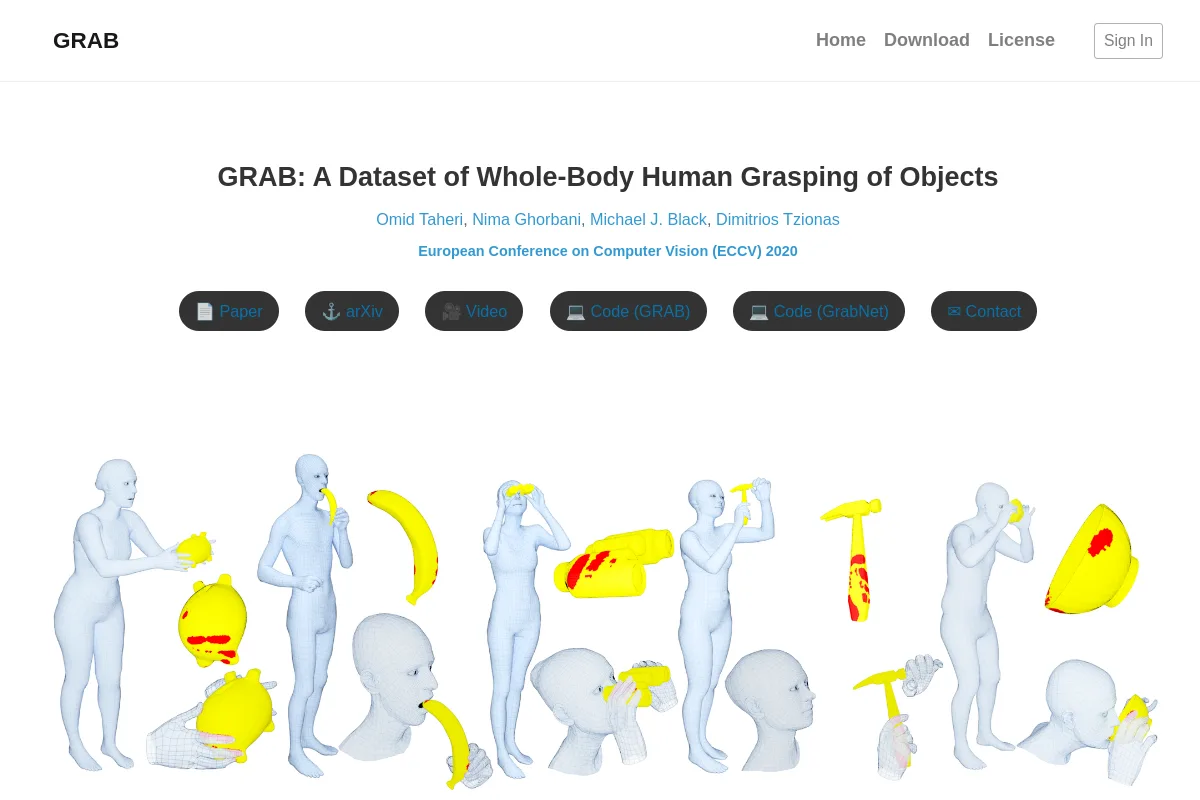 GRAB resource page screenshot