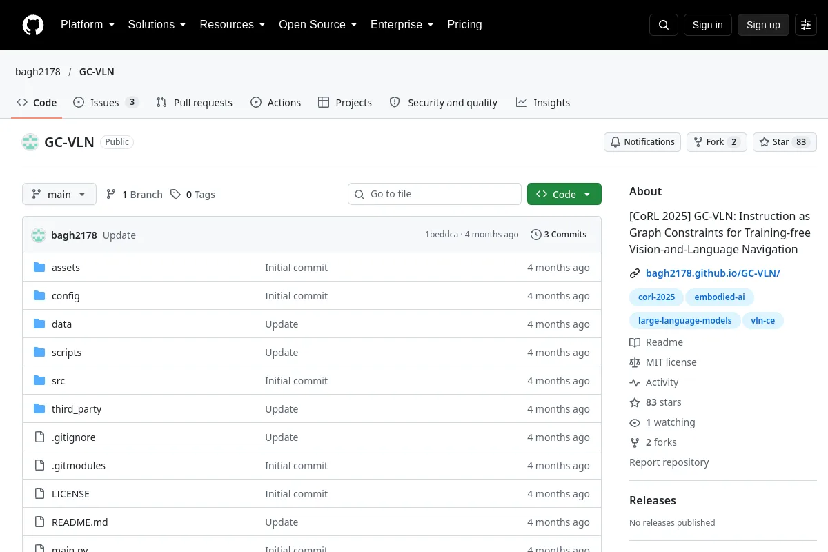GC VLN · bagh2178 website or repository screenshot
