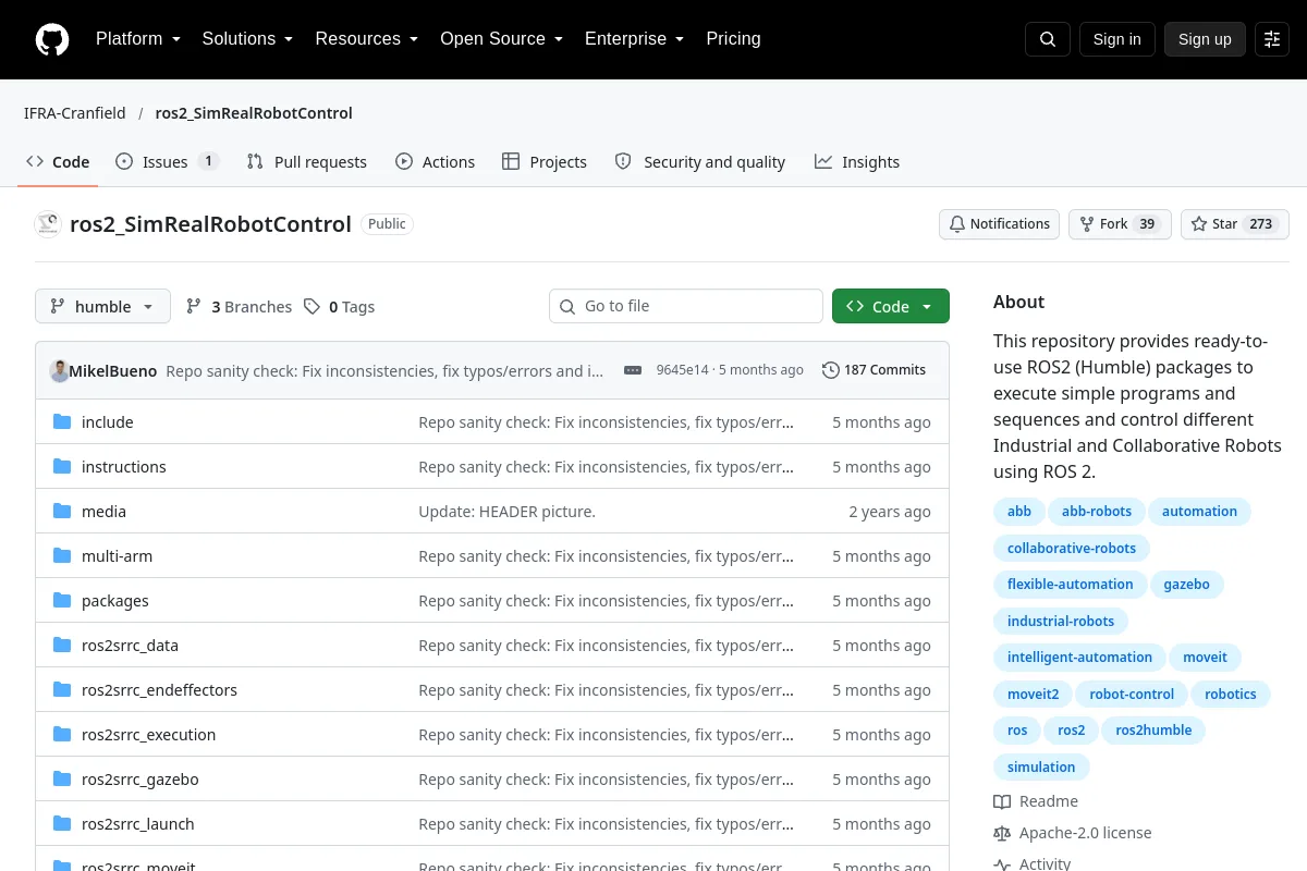 ros2_SimRealRobotControl · IFRA-Cranfield website or repository screenshot