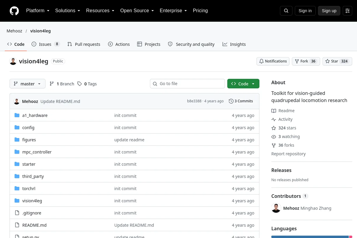 vision4leg · Mehooz website or repository screenshot