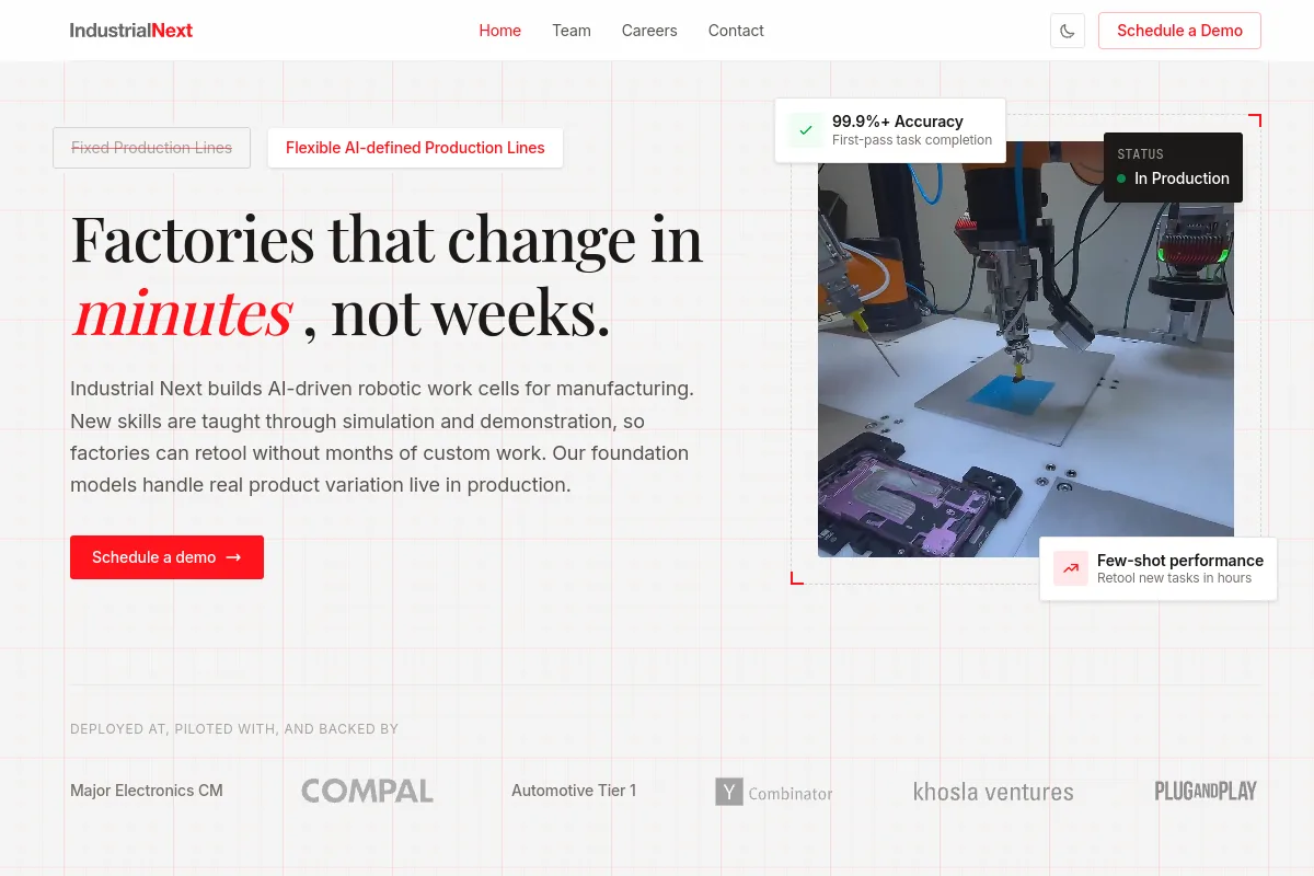 Industrial Next website or repository screenshot