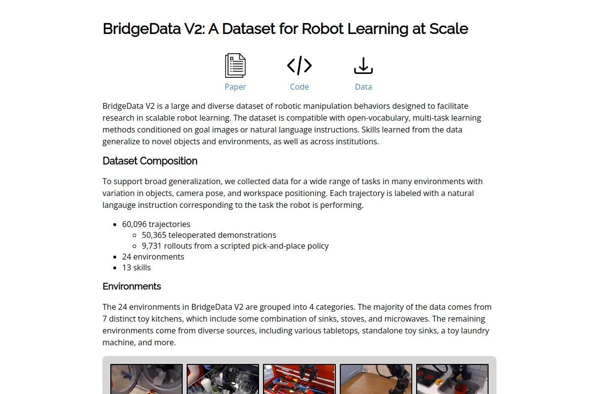 BridgeData V2 website or repository screenshot